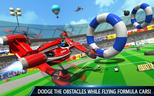 Flying Formula Car Racing Game screenshot 2