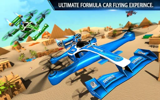 Flying Formula Car Racing Game screenshot 4