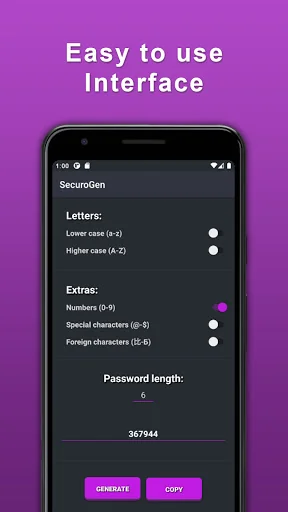 SecuroGen - Password generator
