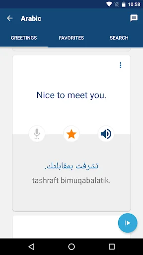 Learn Arabic Phrasebook screenshot 3