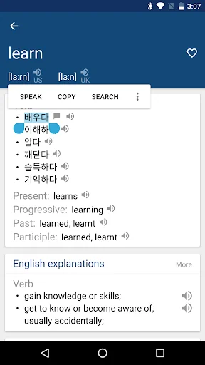Korean English Dictionary 영한사전 screenshot 2