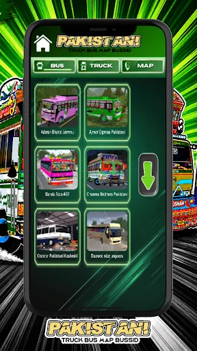 Pakistani Truck Bus Map Bussid