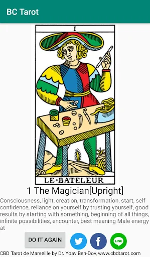 SNS tarot card