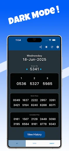 Lottery Results for Singapore screenshot 1