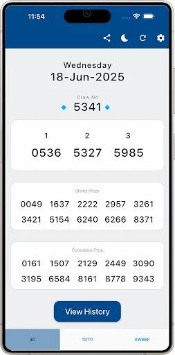 Lottery Results for Singapore screenshot 4