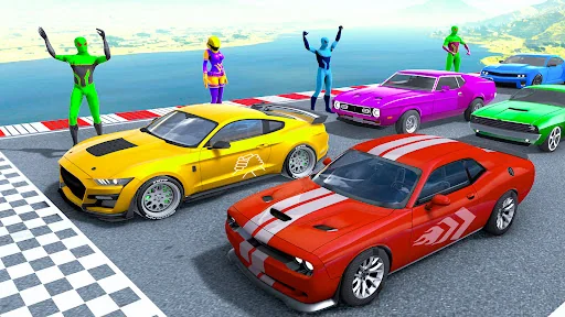 Superhero Game: Ramp Car Stunt