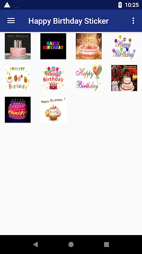 Happy Birthday Stickers