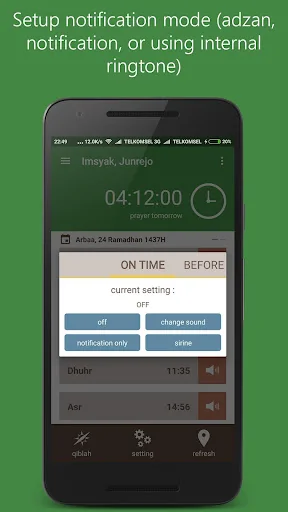 Prayer times, Qiblah, Adzan screenshot 2