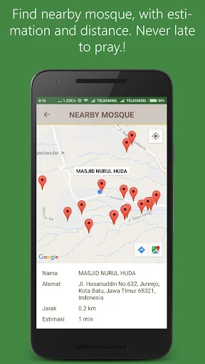 Prayer times, Qiblah, Adzan screenshot 3