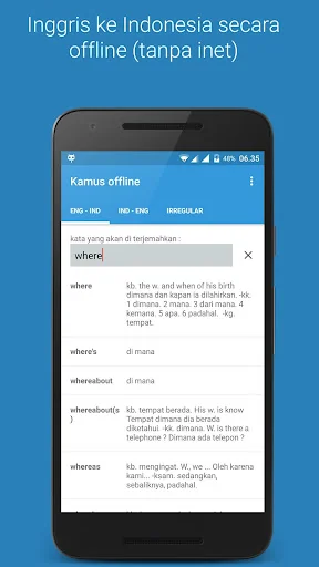 Kamus offline lengkap screenshot 1