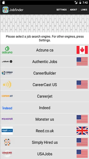 Jobfinder screenshot 1