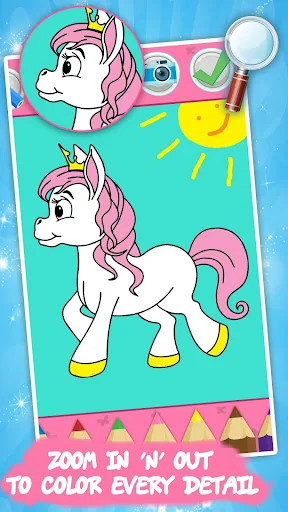 Unicorn Kids Coloring Book