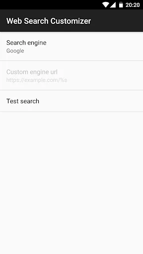 Web Search Customizer