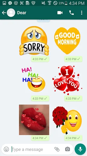 IKiss Love Stickers-WaStickers screenshot 1