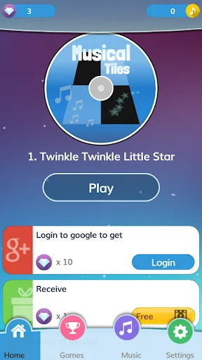 Music Tile: Classic Piano Song screenshot 1