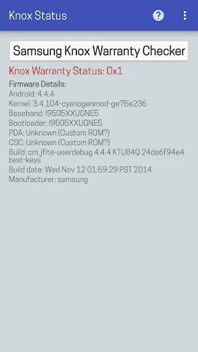 KNOX Status Samsung screenshot 4