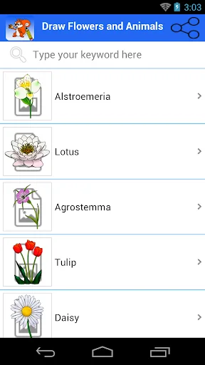 Draw Flowers and Animals