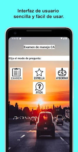 Examen de manejo CA 2026 screenshot 1