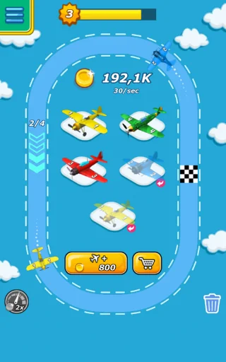 Merge Aircraft Idle Game screenshot 1