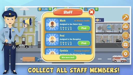 Police Inc: Tycoon police stat screenshot 4