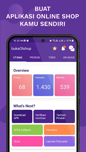 bukaOlshop - Buat App Toko
