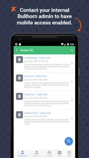 Bullhorn Mobile screenshot 1