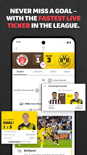 Bundesliga: Live Soccer Scores screenshot 2
