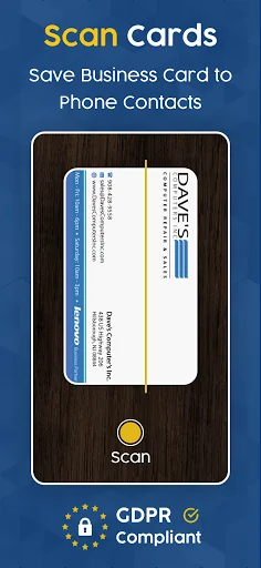 Business Card Scanner & Reader screenshot 1