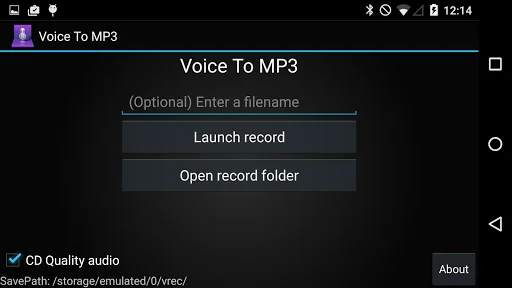 Voice To MP3 screenshot 1
