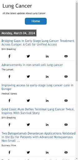 Lung Cancer News