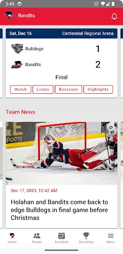 Brooks Bandits Official App