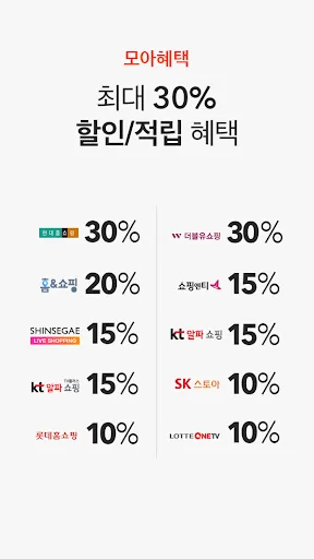 홈쇼핑모아 - 홈쇼핑 추가할인+추가적립 screenshot 3