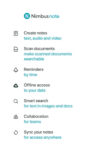 Nimbus Note - Useful notepad screenshot 1
