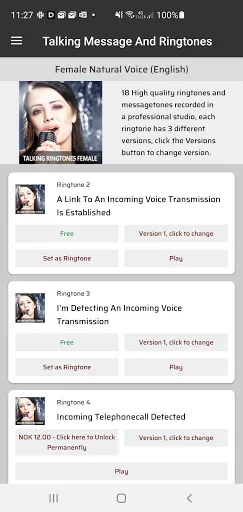 Talking Message and Ringtones