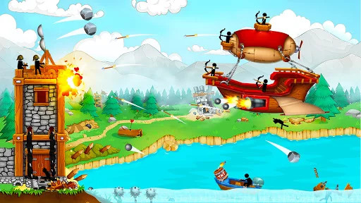 The Catapult: Stickman Pirates screenshot 2