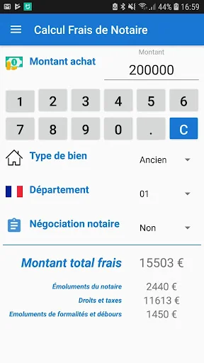 Frais de Notaire