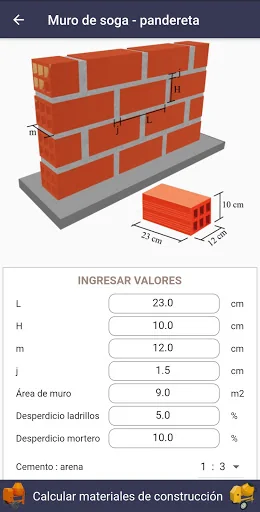 Calcular materiales de constru screenshot 3