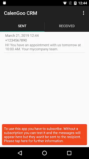 CalenGoo CRM Add-On (Customer