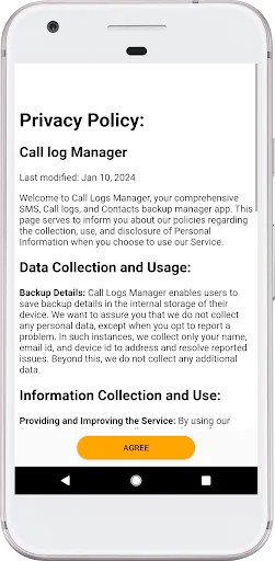 Call Log History and Backup