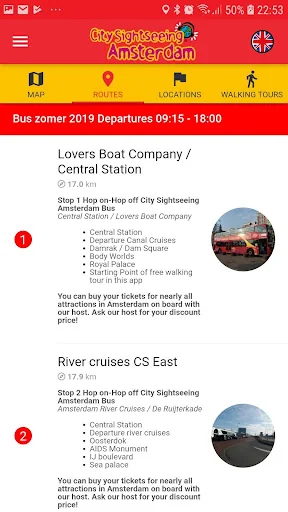 City Sightseeing Amsterdam App screenshot 2