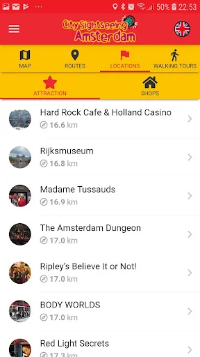 City Sightseeing Amsterdam App screenshot 4