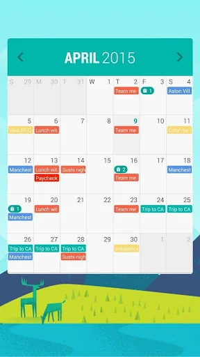 Month: Calendar Widget
