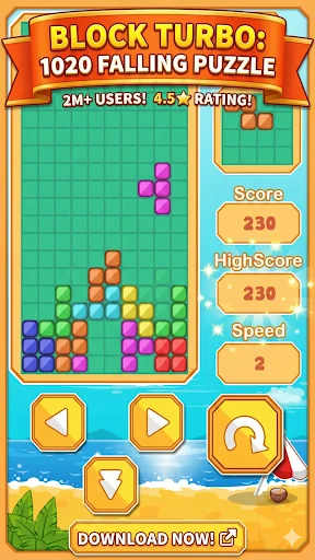 Classic Brick: Falling Blocks screenshot 1