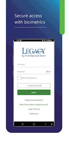 Legacy First National Bank screenshot 3