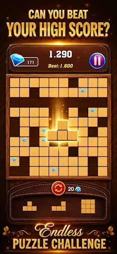 Wood Block Puzzle: Mind Wood