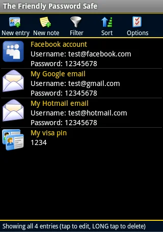 Friendly Password Safe