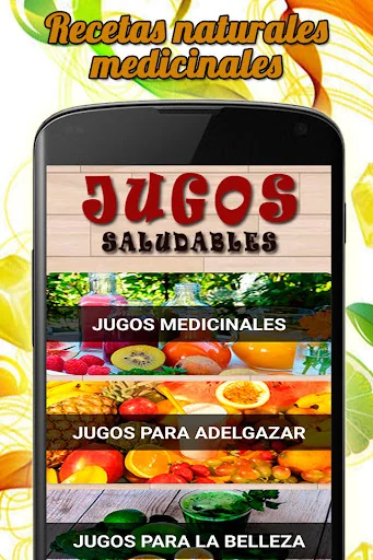 Jugos naturales y medicinales