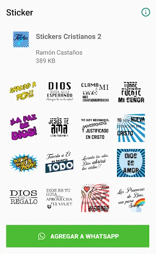 Stickers Cristianos 2 screenshot 1