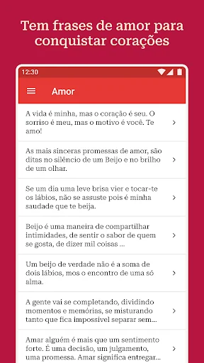 Frases e Mensagens de Amor screenshot 2