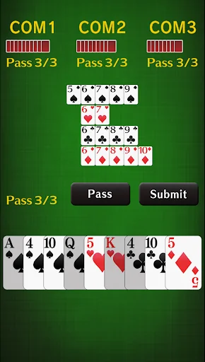 sevens [card game] screenshot 2